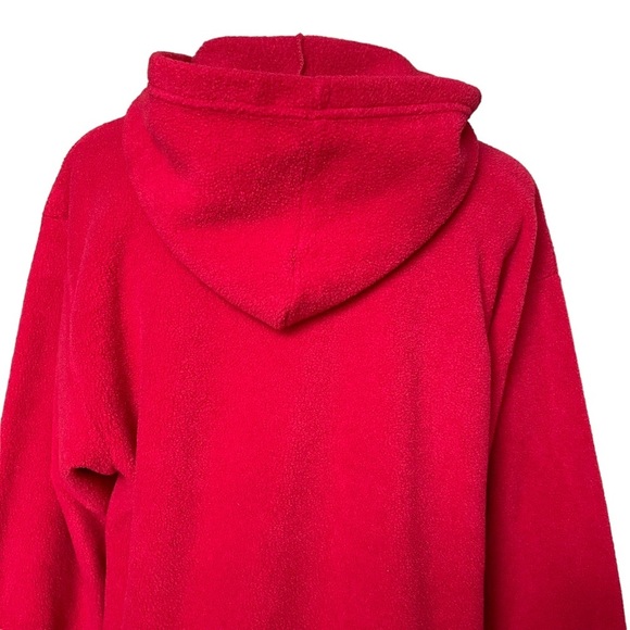 Vintage Disney Mickey Unlimited Red Fleece Hoodie Size M Mickey Mouse Cozy - Picture 5 of 7